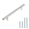 South Main Hardware 5 in. (127 mm) Stainless Steel Slim-Style Modern Euro Bar Cabinet Pull (10PK) SH605-SS-10 - alternate 1